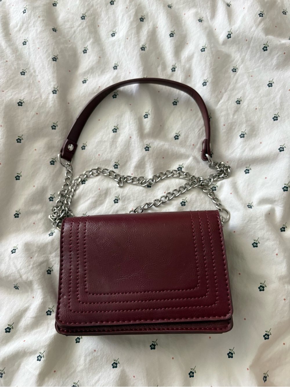 Red mini Zara purse